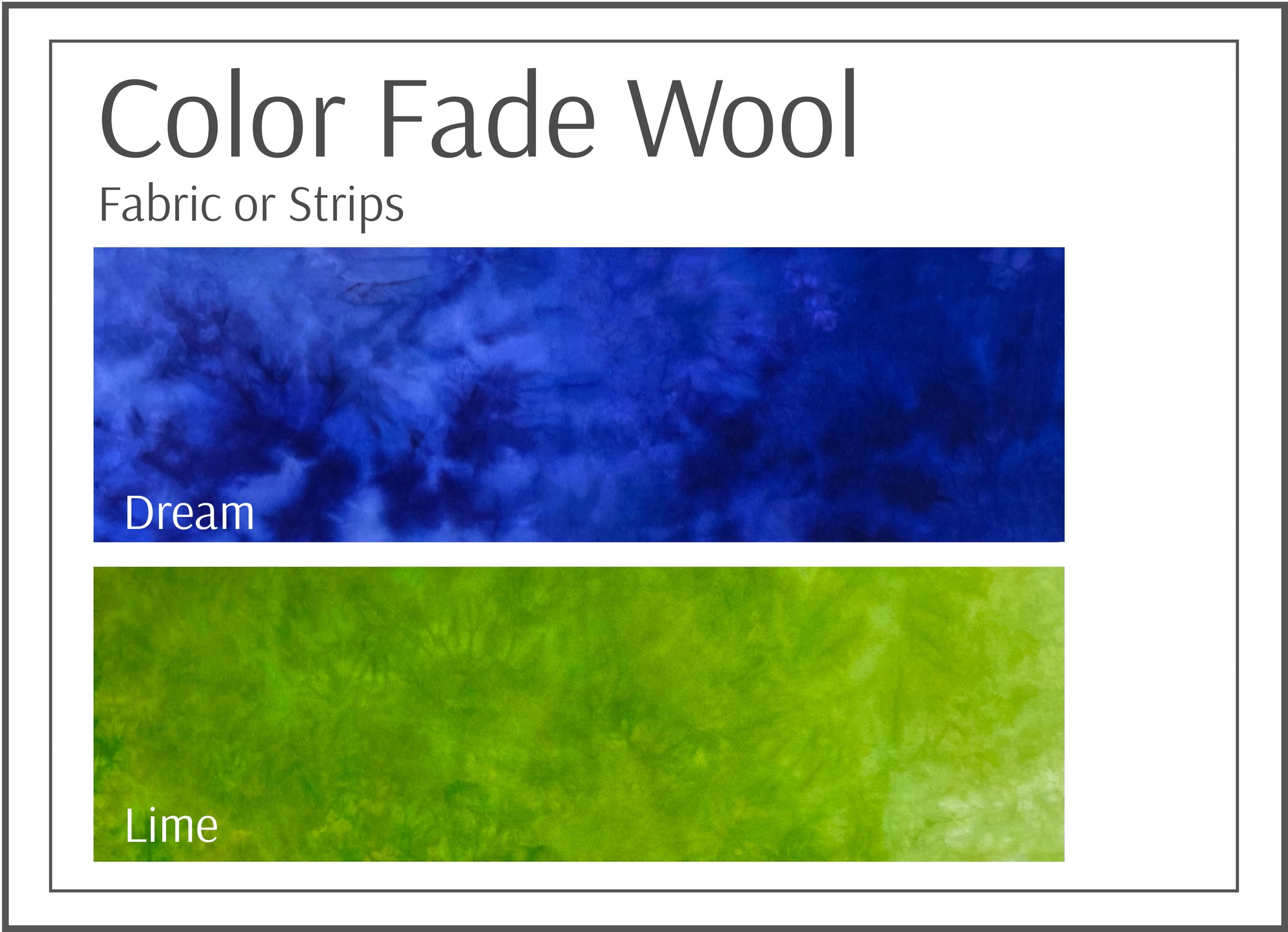 Color Fade Fabric Dream and Lime