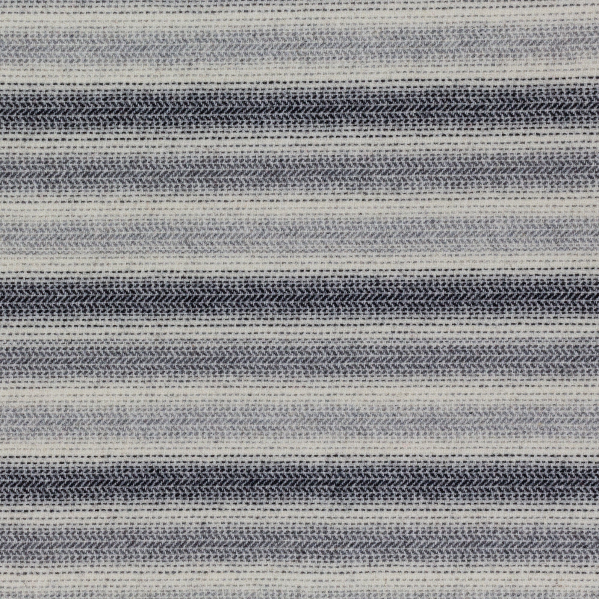 Grey and Black Ombre Wool Fabric or Strips - Off Bolt