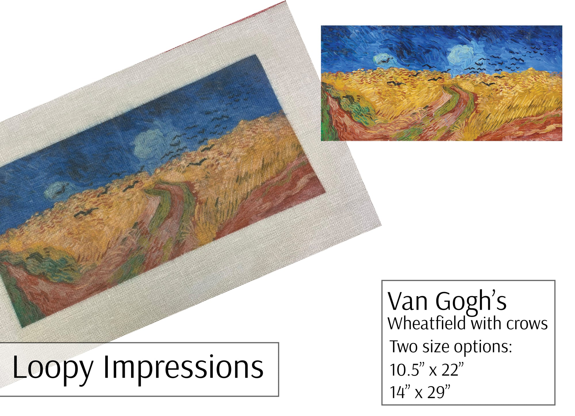 Loopy Impressions Van Gogh's Wheatfield with crows