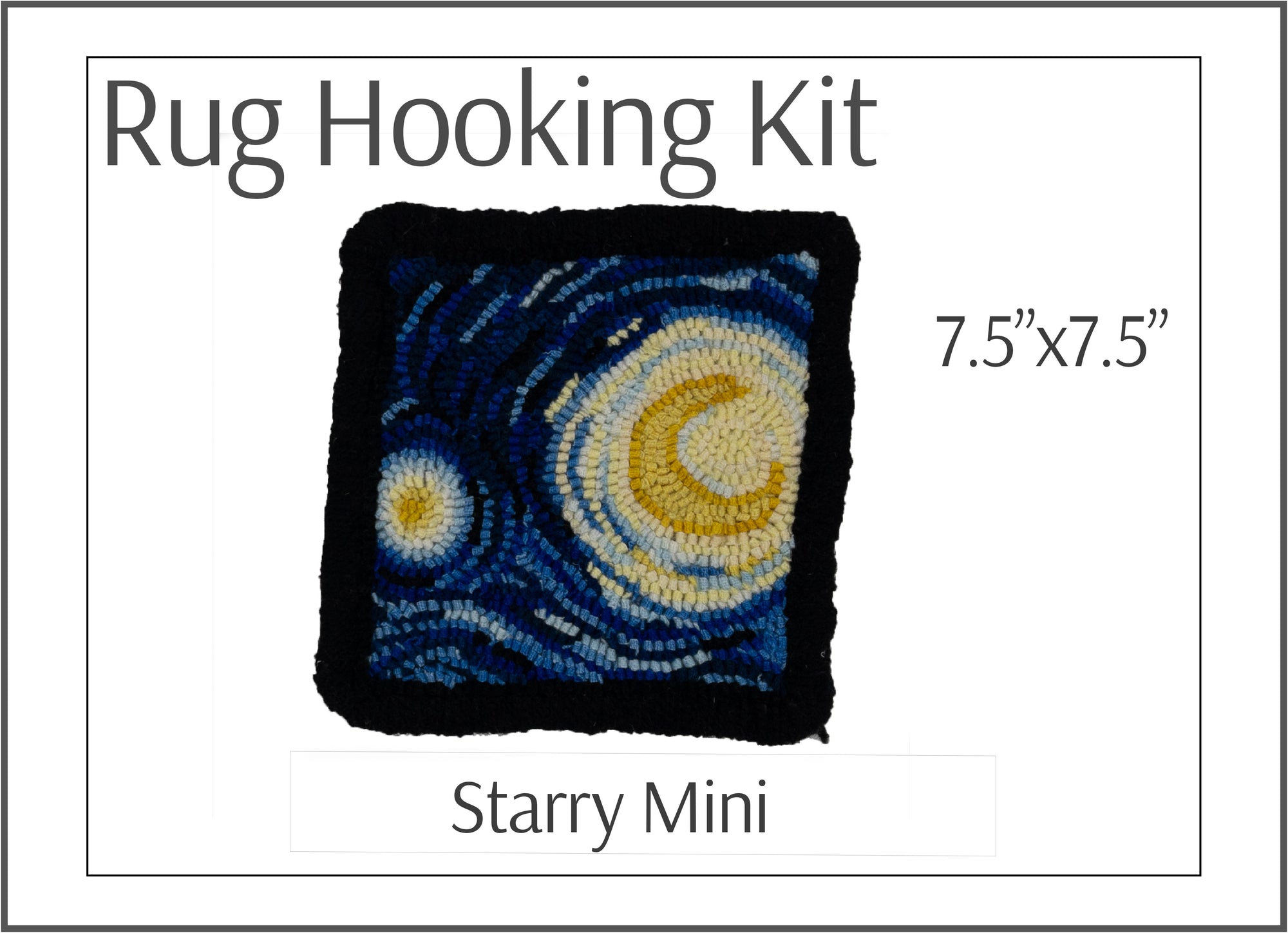 Starry Night Mini Rug Hooking Kit