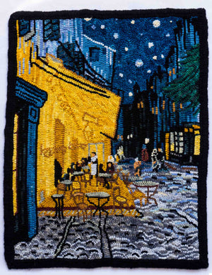 Van Gogh's Cafe Linen Pattern