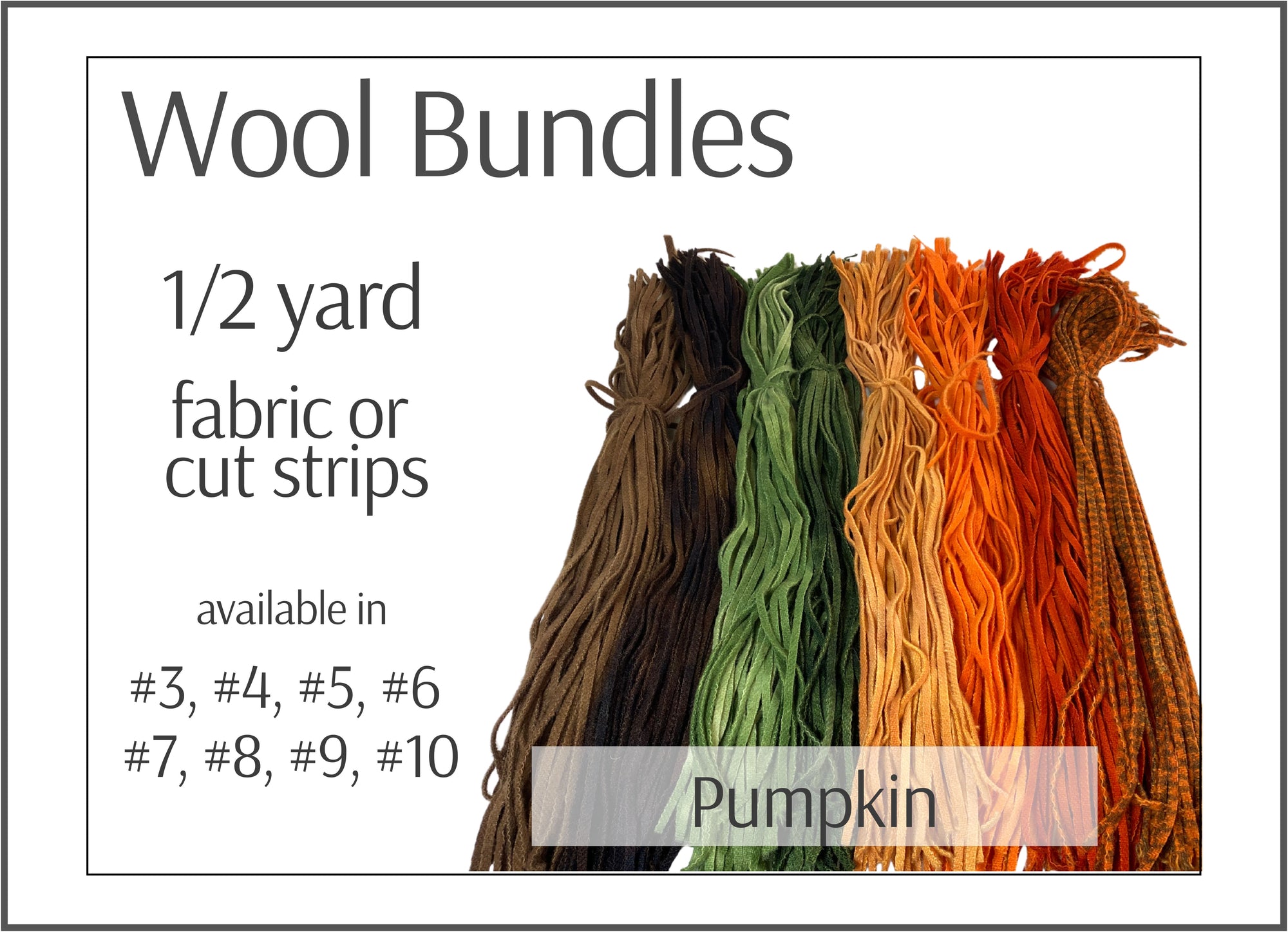 Rug Hooking Wool Bundle - Pumpkin