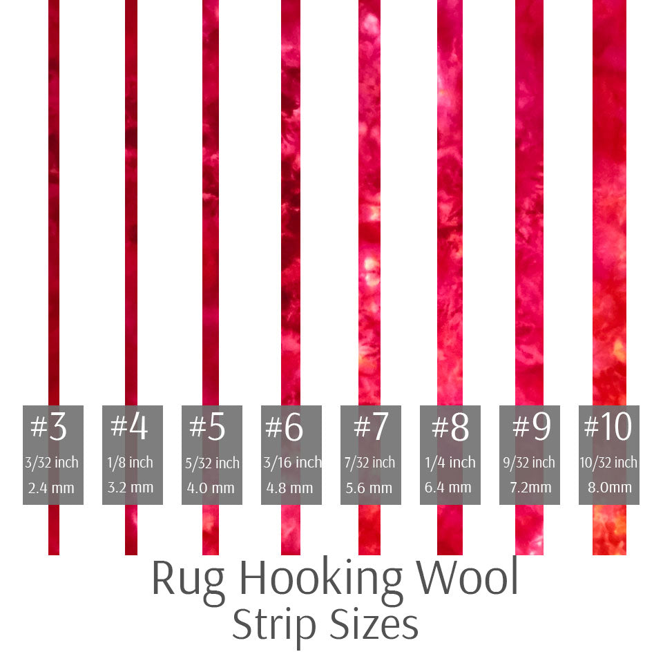 Rug hooking - what size of wool? - Loopy Wool Supply
