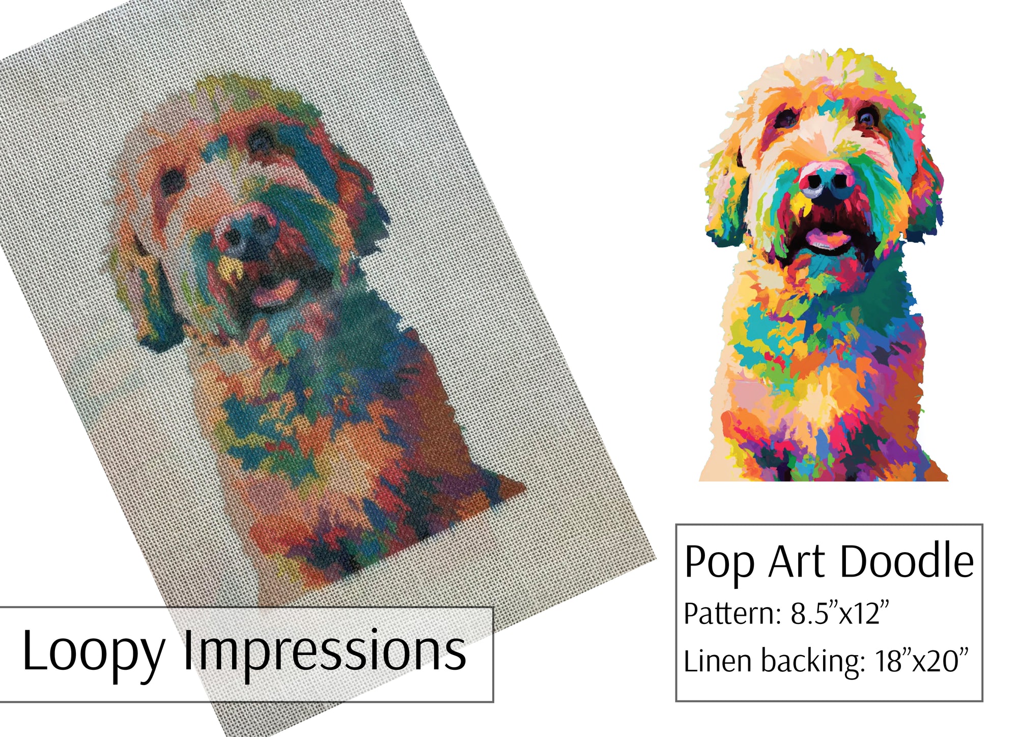 Loopy Impressions Full Color Pattern - Pop Art Doodle