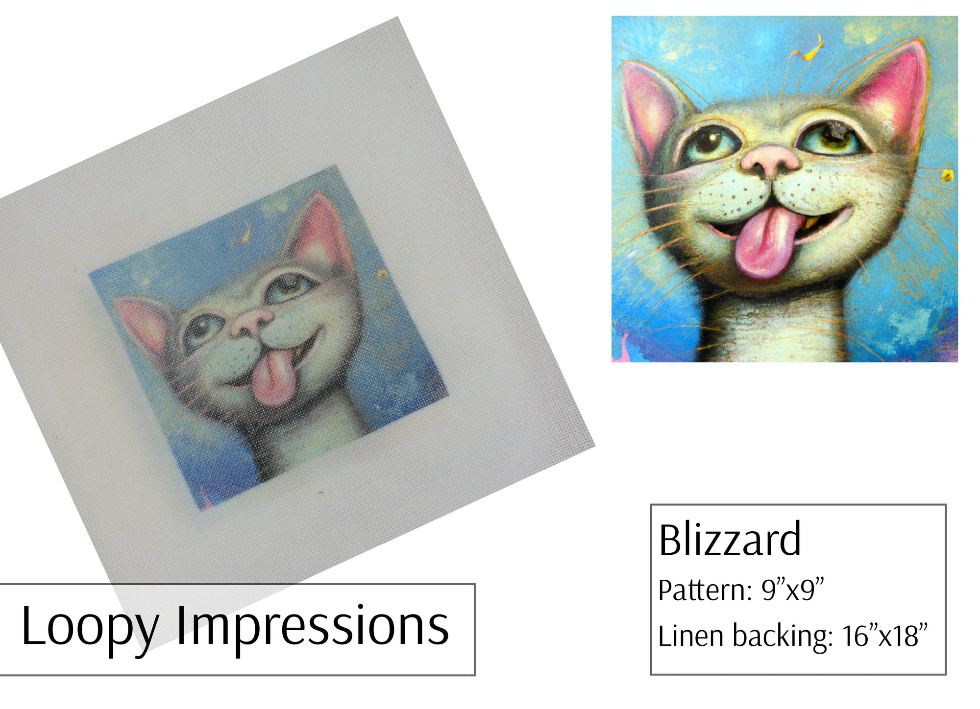 Loopy Impressions Full Color Pattern - Blizzard