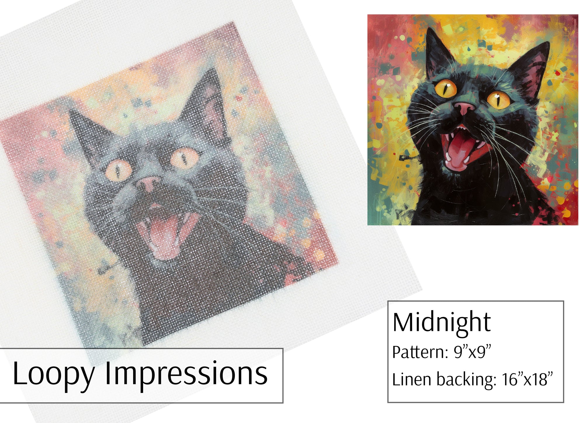 Loopy Impressions Full Color Pattern - Midnight
