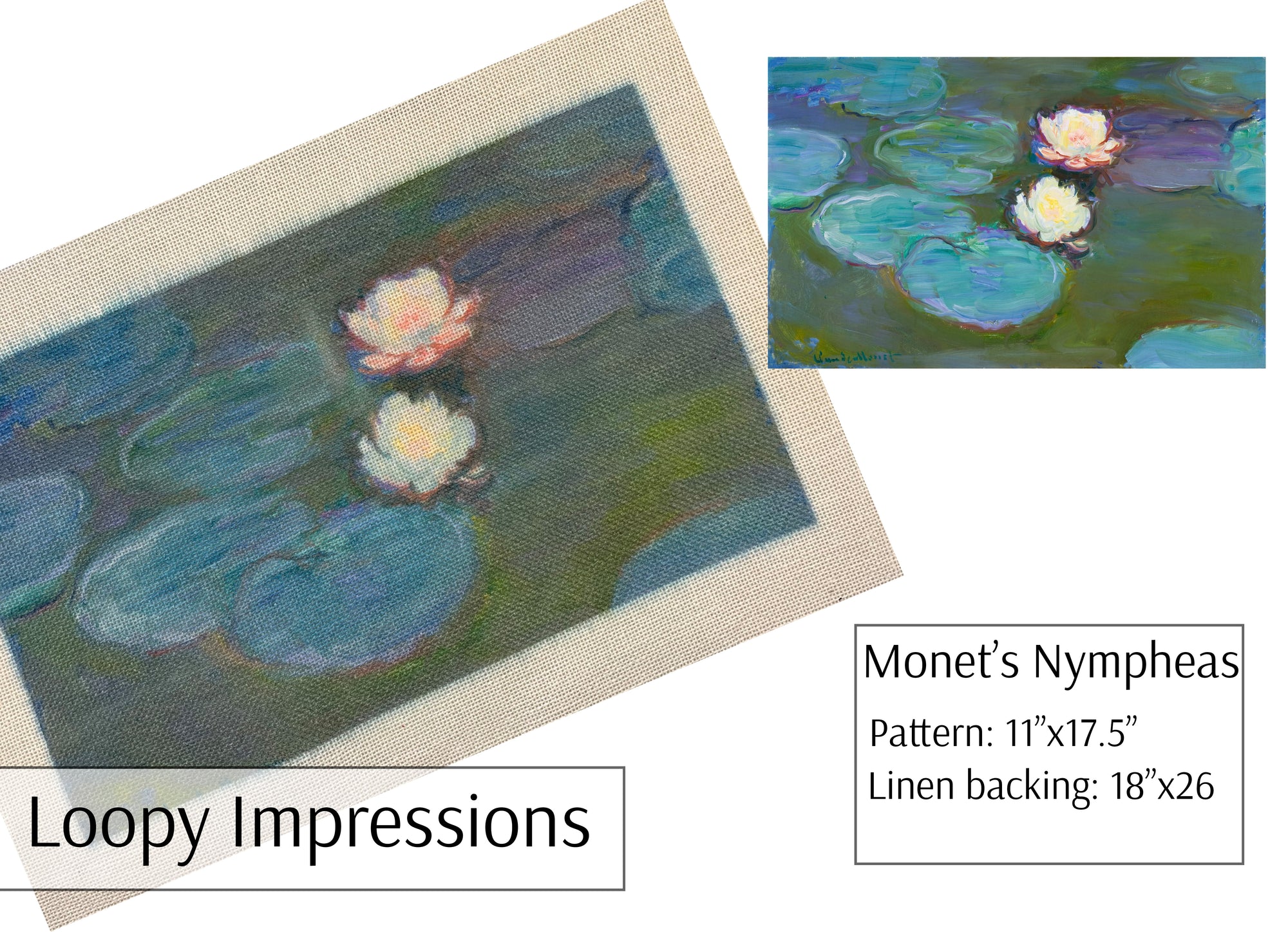 Loopy Impressions Monet's Nympheas