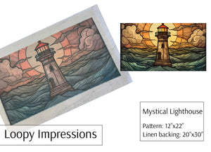Loopy Impressions Pattern - Mystical Lighthouse
