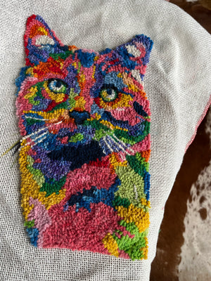 Loopy Impressions Full Color Pattern - Pop Art Cat