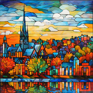 Loopy Impressions Full Color Pattern - Autumn in New Brunswick