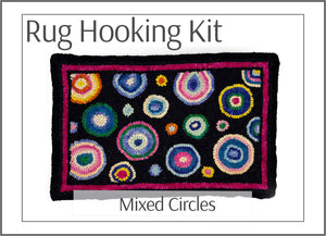 Mixed Circles Rug Hooking Kit