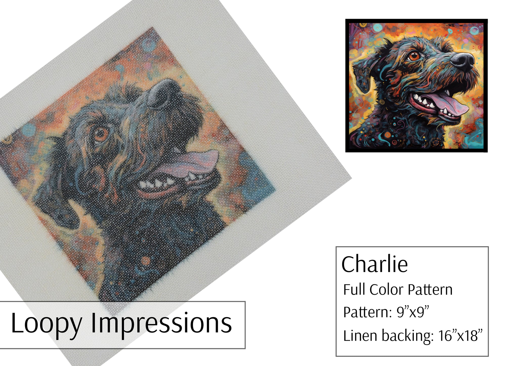 Loopy Impressions Full Color Pattern - Charlie