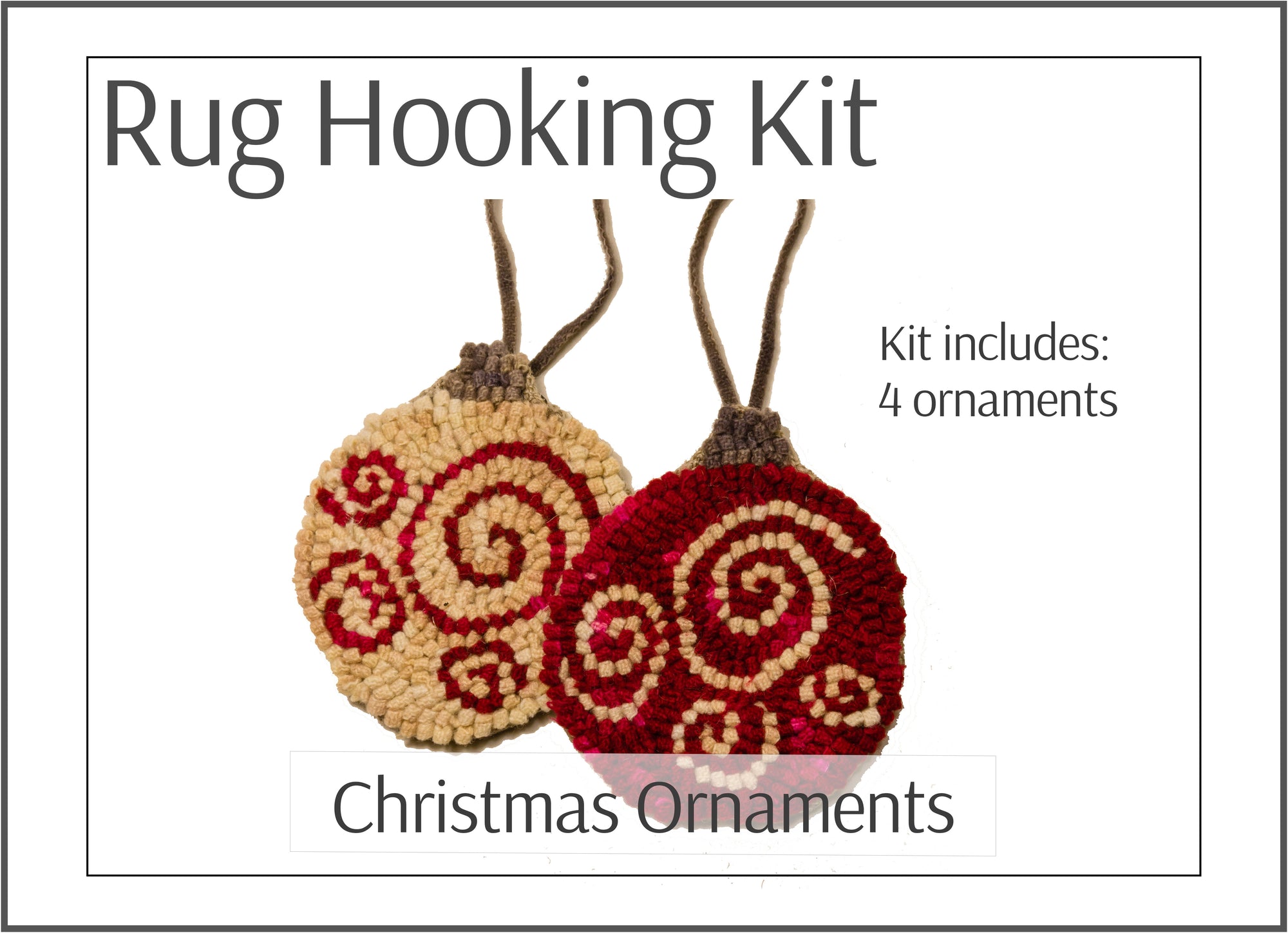 Christmas Ornaments Rug Hooking Kit