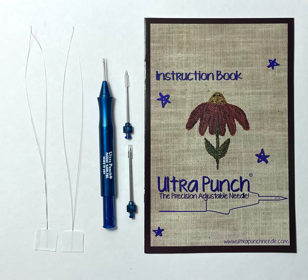 Ultra Punch Needle 3 tips 2 threaders Instruction Booklet