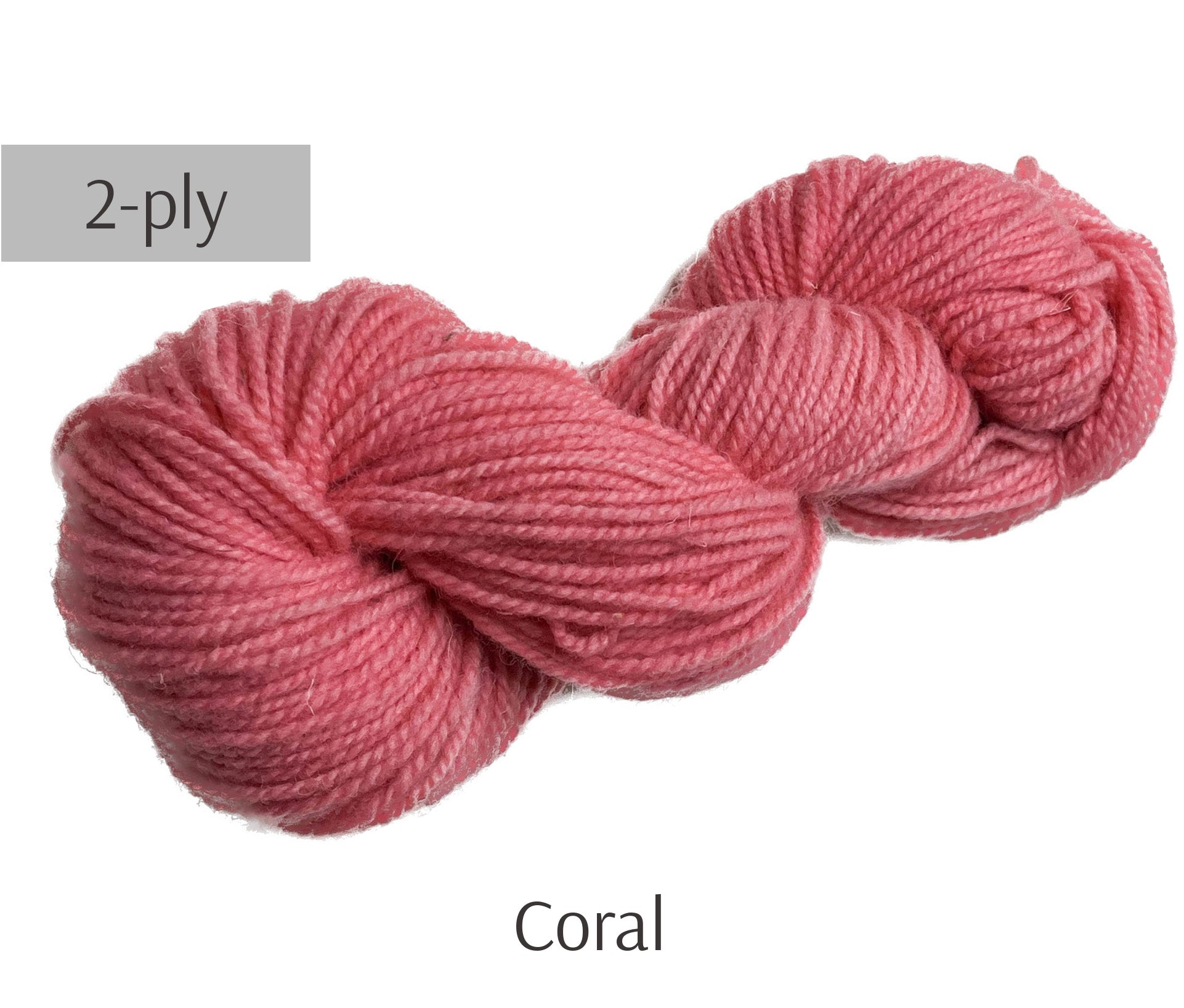 Coral 100% wool yarn
