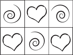 FREE Heart and Swirl Pattern - Digital Download