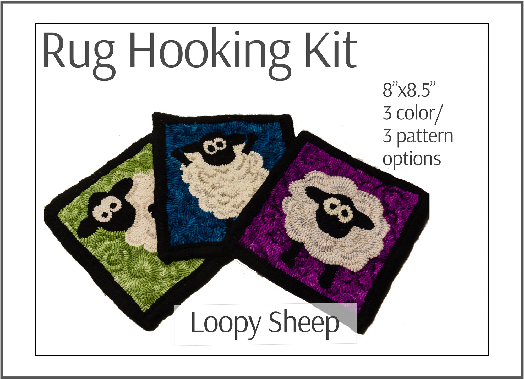 Loopy Sheep Rug Hooking Kit