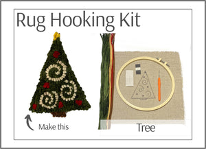 Holiday Tree Rug Hooking Kit