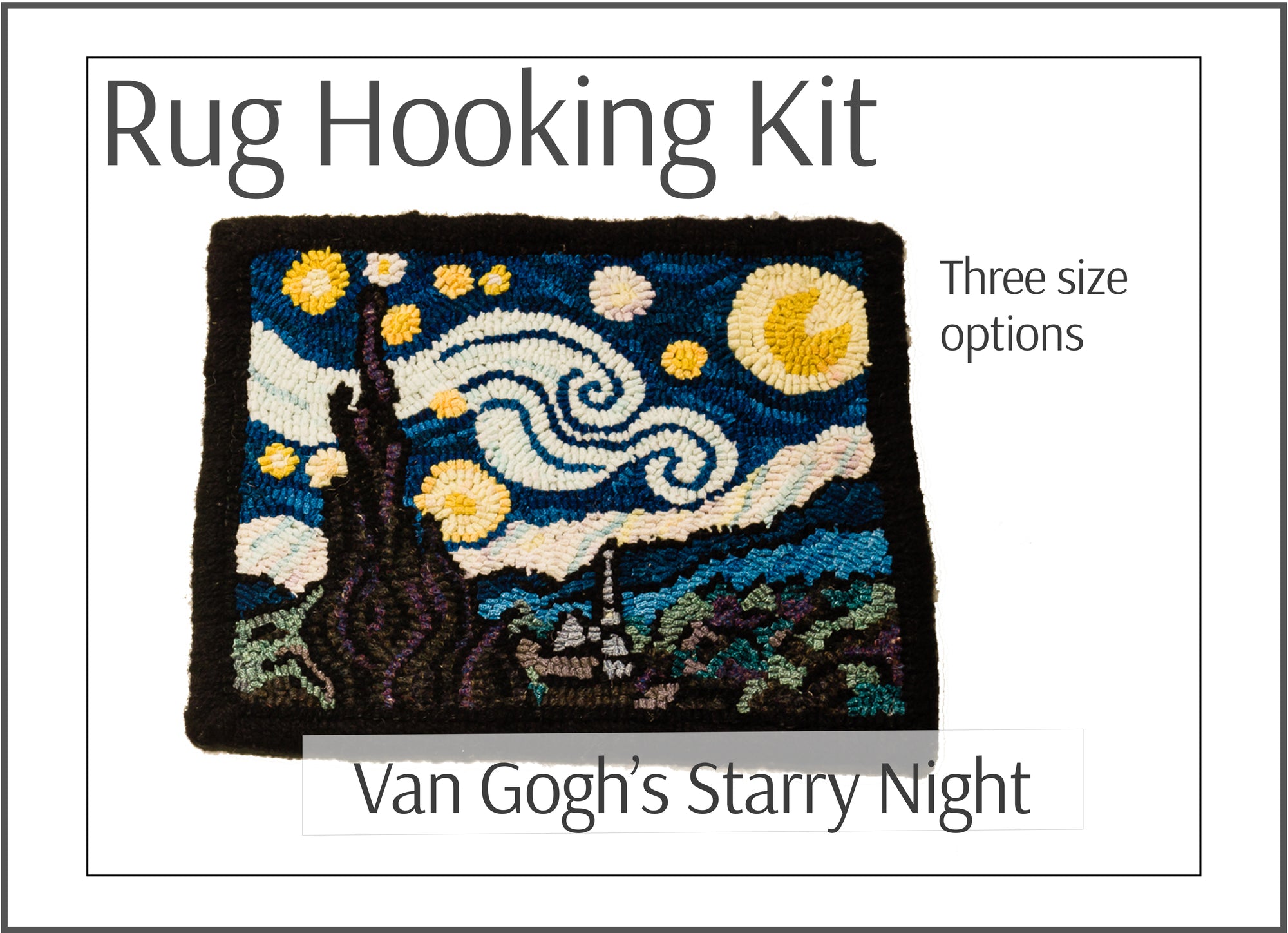 Van Gogh Starry Night Rug Hooking Kit